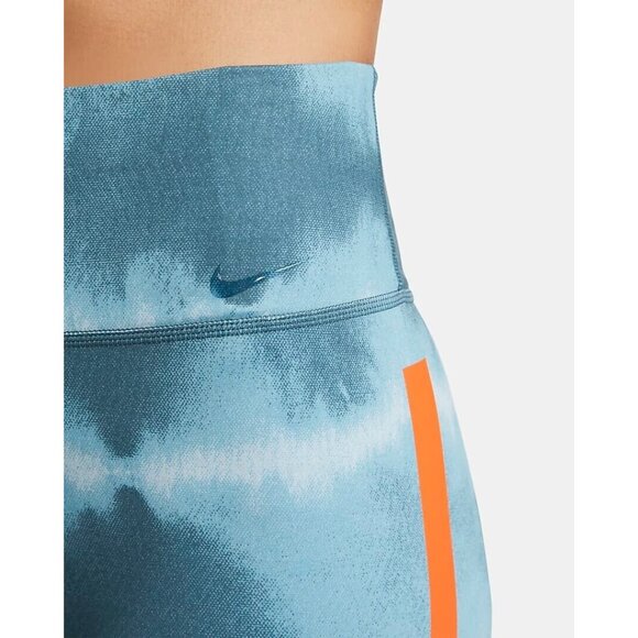 Nike Women One Luxe Dri-FIT Mid-Rise Training Shorts DO7814-058 Blue Size Small - Picture 5 of 9